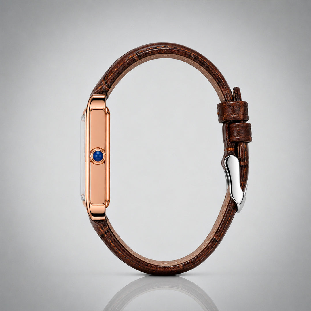 1951 Brown and Gold tank watch, EPOCH