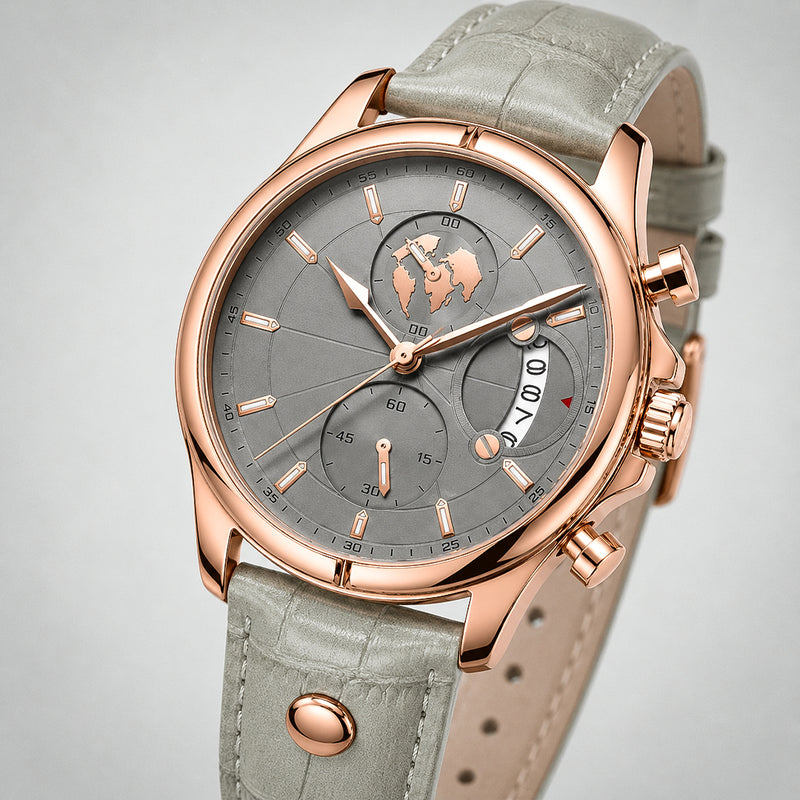 1975 World Chronograph watch from Milan, Italy — EPOCH (side profile)