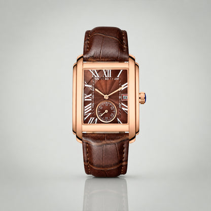 1951 Brown and Gold tank watch, EPOCH