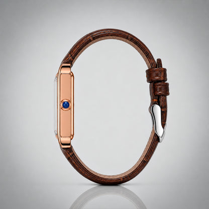 1951 Brown and Gold tank watch, EPOCH
