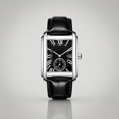 1951 Silver and Black tank watch — EPOCH