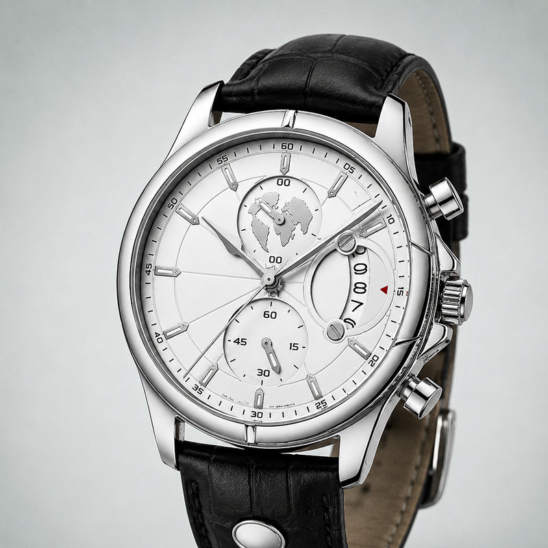 1963 Motor Racing watch from Geneva, Switzerland — EPOCH (side profile)